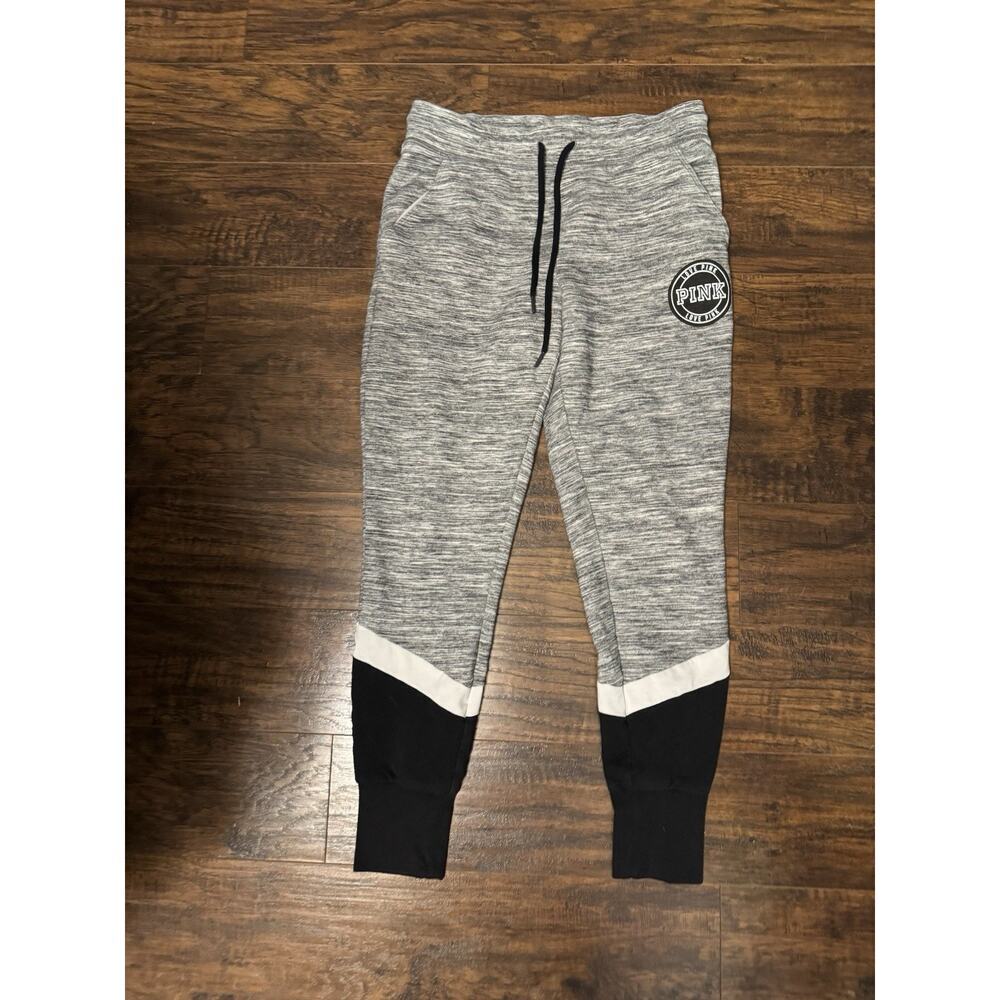 Victorias Secret LOVE PINK Jogger Sweatpants drawstring pockets Sz: Small